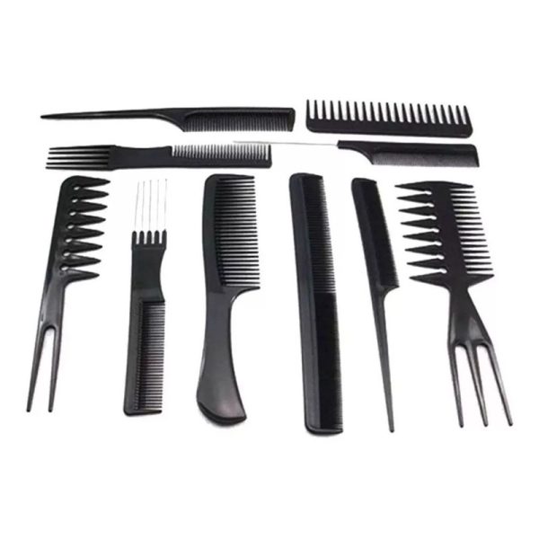 Kit 10 Pentes De Corte Cabeleireiro E Barbeiro Profissional