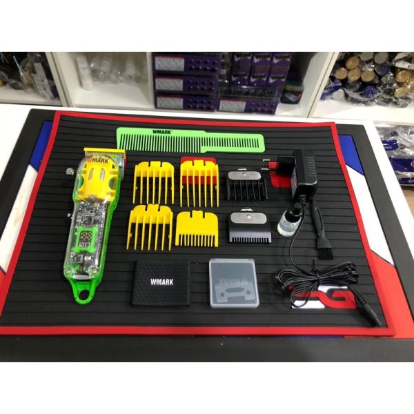 Kit 3 Maquina De Cabelo Wmark Ng308 Ng987 Ng202 Combo Verde