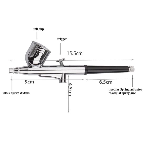 Kit Completo Aerográfia Mini Compressor A Bateria + Aerógrafo