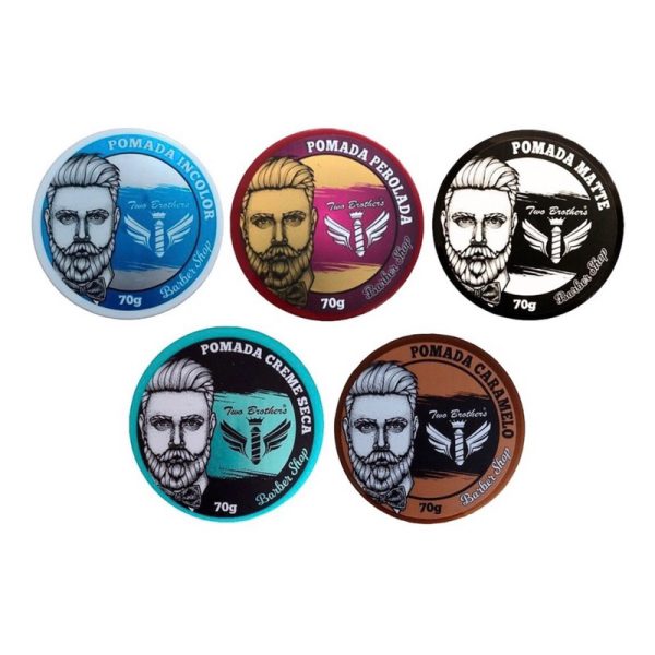 Kit De Pomadas Para Cabelo Two Brothers 70g 5 Unidades
